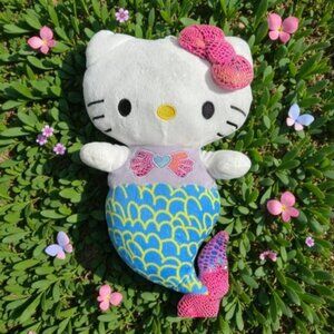 New Official Hello Kitty Mermaid Plush Toy, 10 Inch - Fiesta Sanrio